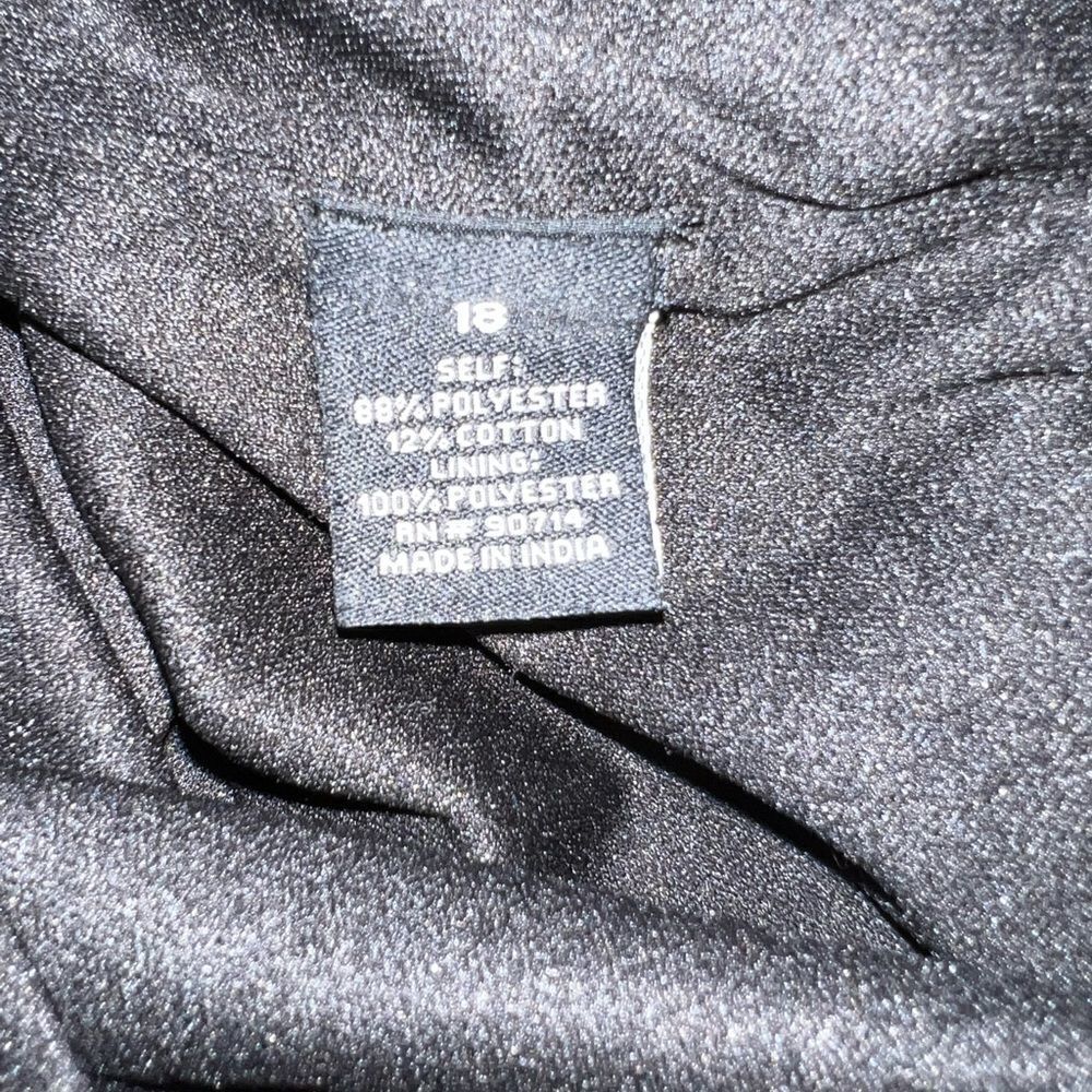 MSK black, white and silver metallic thread A Line dress with faux pockets - Picture 11 of 11